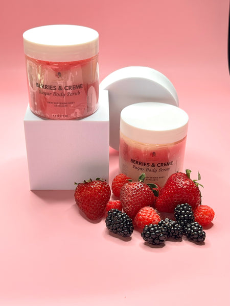 Berries & Creme Sugar Body Scrub - Omorose Natural Products