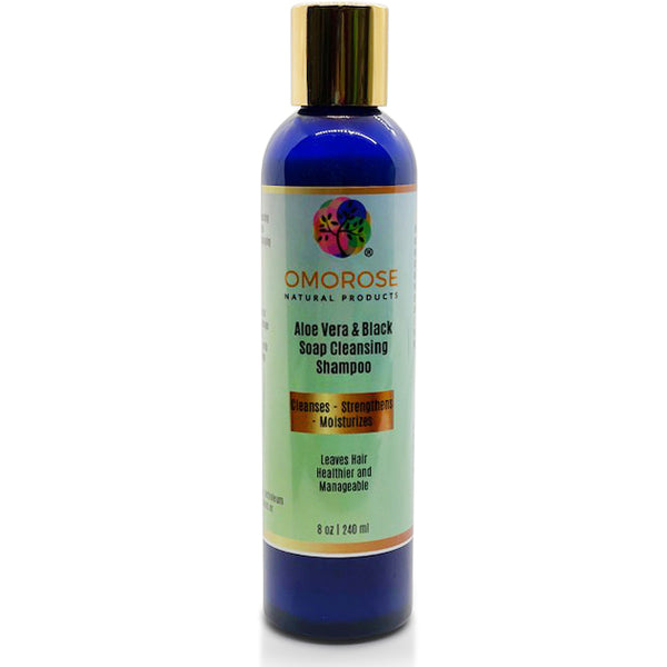 Aloe Vera & Black Soap Cleansing Shampoo - Omorose Natural Products